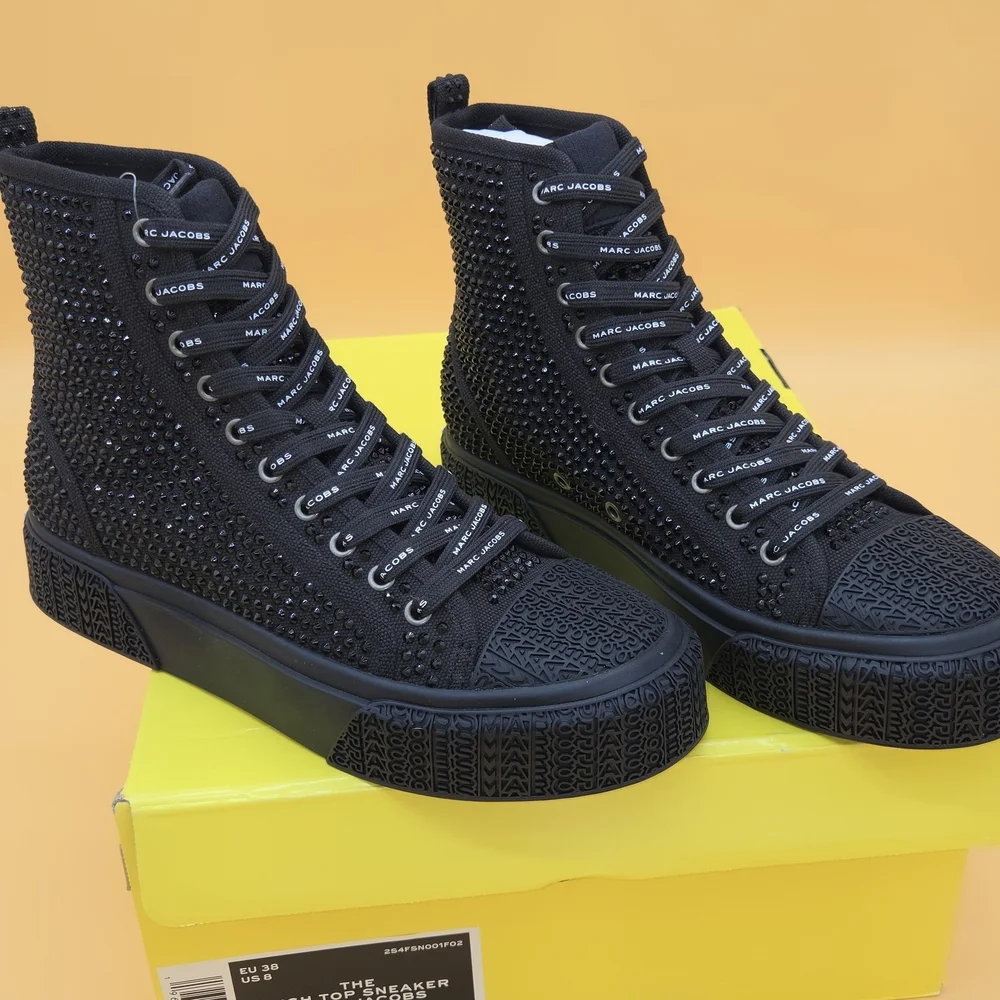 Marc Jacobs Black High-Top Sneakers - Picture 2 of 9